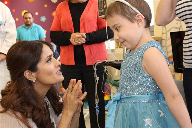 Salma Hayek Visits CCCL